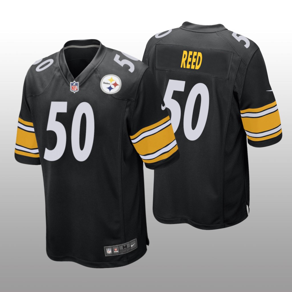 Pittsburgh Steelers Malik Reed Black Jersey Game - Men's