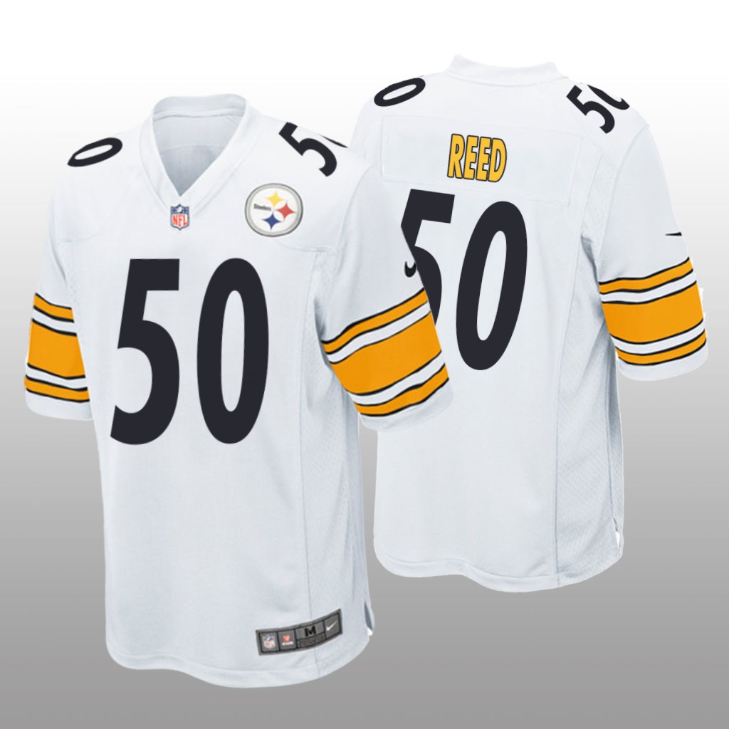 Pittsburgh Steelers Malik Reed White Jersey Game - Men's