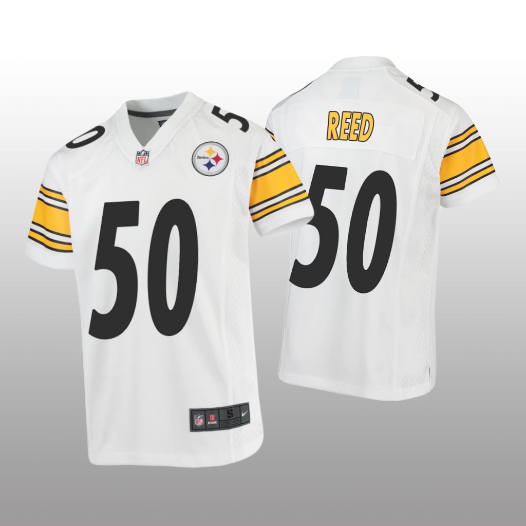 Pittsburgh Steelers Malik Reed White Jersey Game - Youth