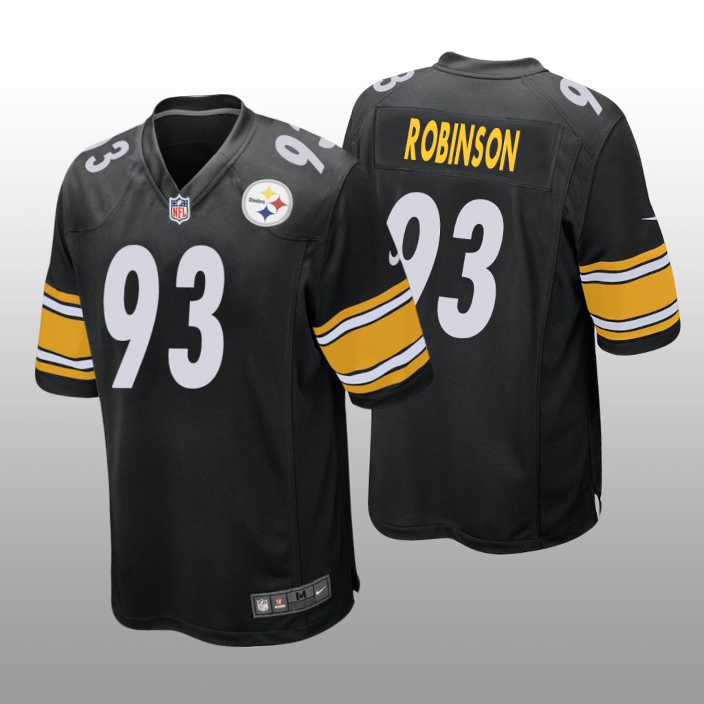 Pittsburgh Steelers Mark Robinson Black Jersey Game - Men's