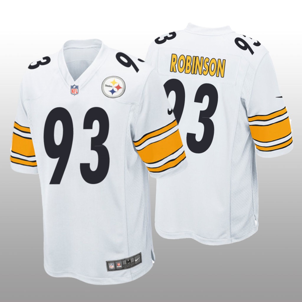 Pittsburgh Steelers Mark Robinson White Jersey Game - Men's