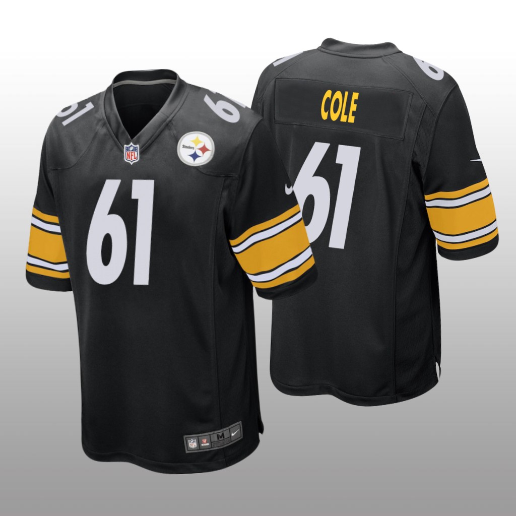 Pittsburgh Steelers Mason Cole Black Jersey Game - Men's