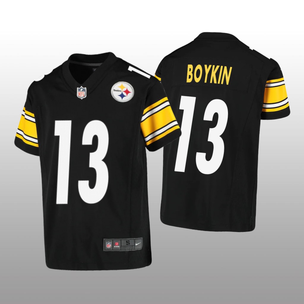 Pittsburgh Steelers Miles Boykin Black Jersey Game - Youth