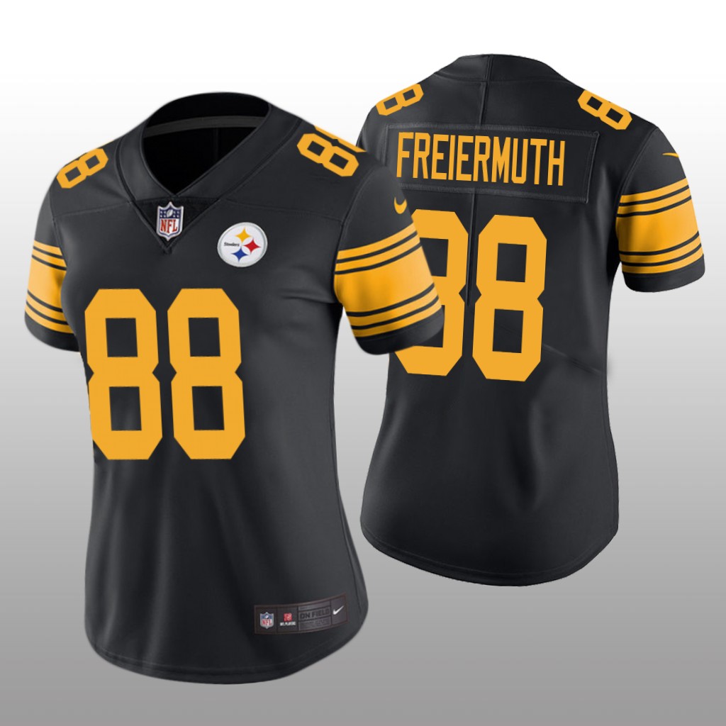 Pittsburgh Steelers Pat Freiermuth Black Jersey Color Rush Limited - Women's