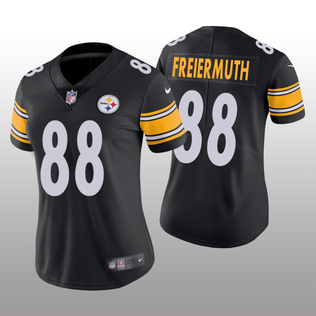 Pittsburgh Steelers Pat Freiermuth Black Jersey Vapor Limited - Women's