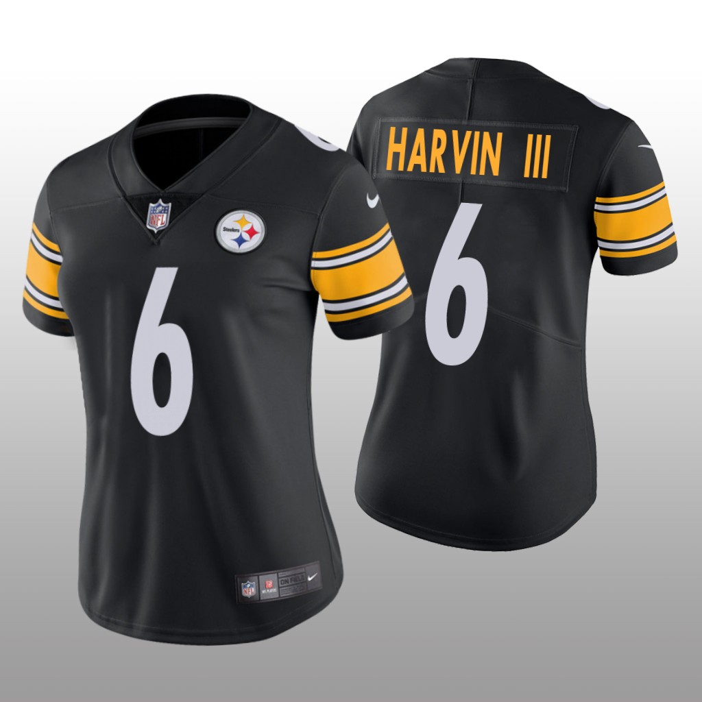 Pittsburgh Steelers Pressley Harvin III Black Jersey Vapor Limited - Women's