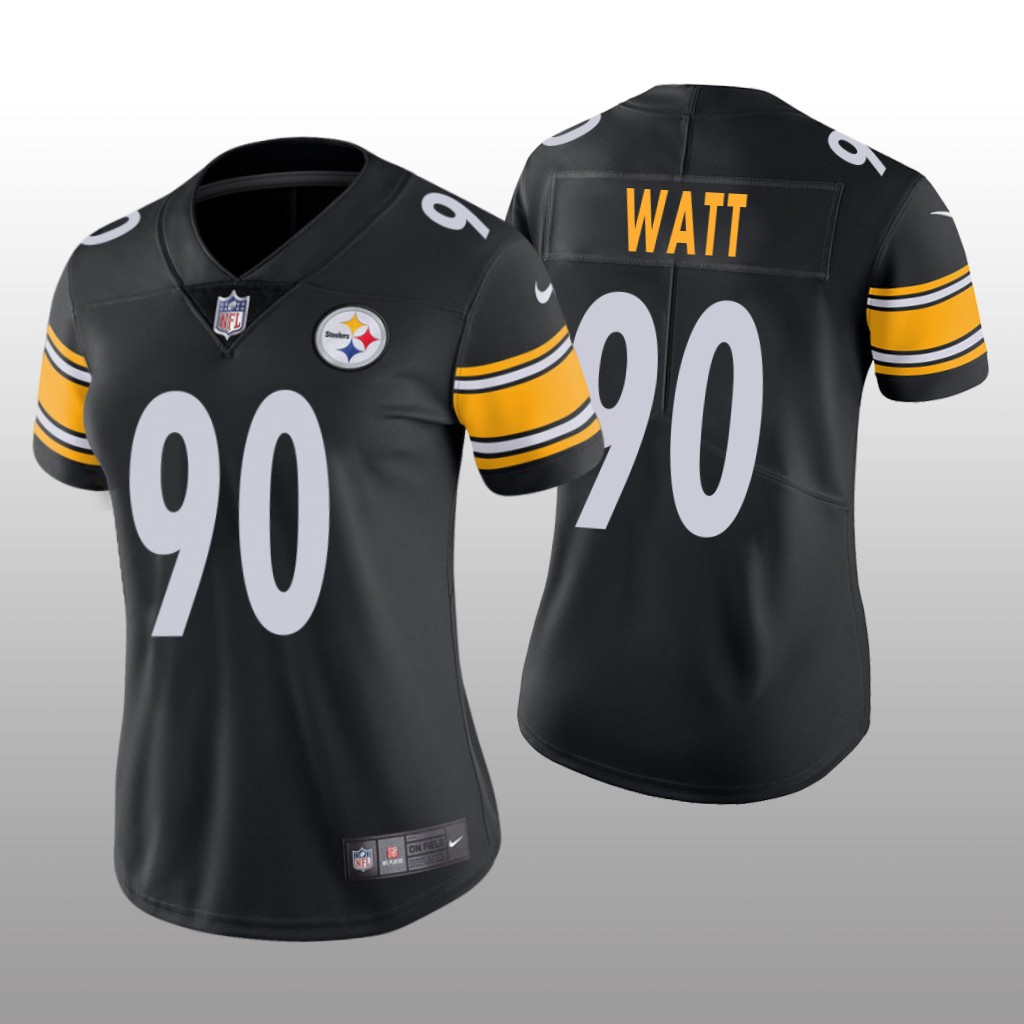 Pittsburgh Steelers T.J. Watt Black Jersey Vapor Limited - Women's
