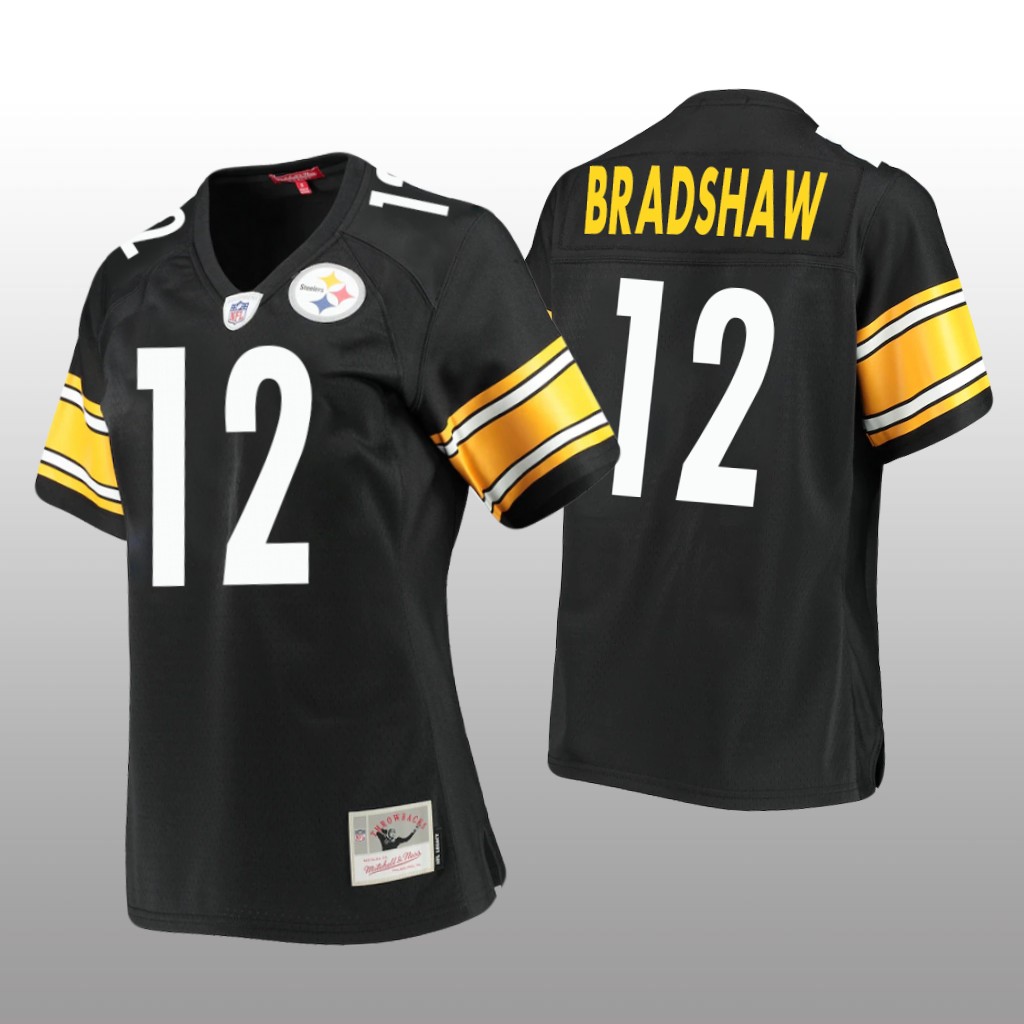 Pittsburgh Steelers Terry Bradshaw Black Jersey Legacy - Women's