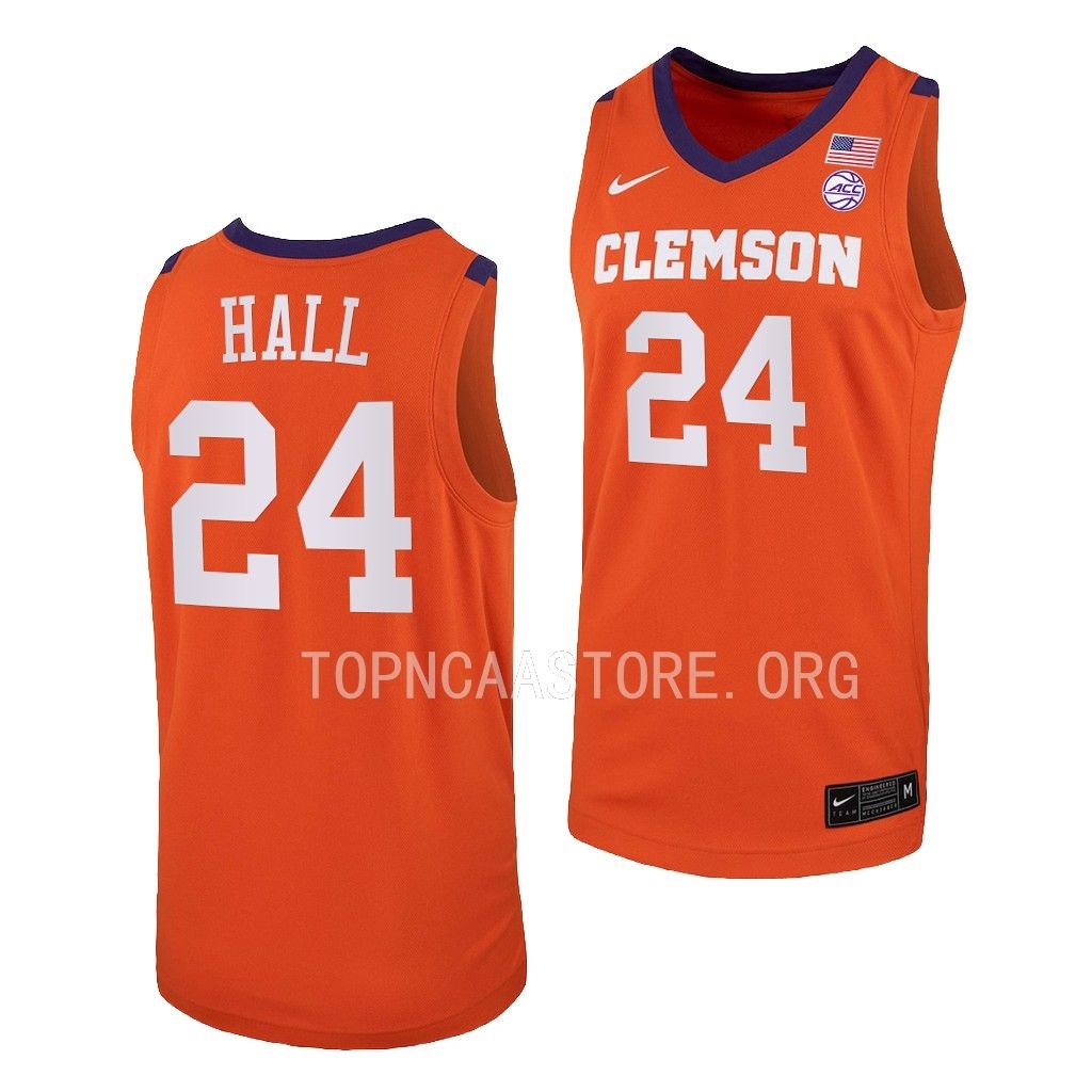 PJ Hall #24 Clemson Tigers College Jersey Orange