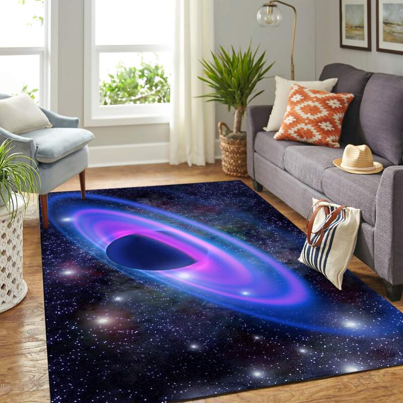 Planet Galaxy Carpet Floor Area Rectangle Rug
