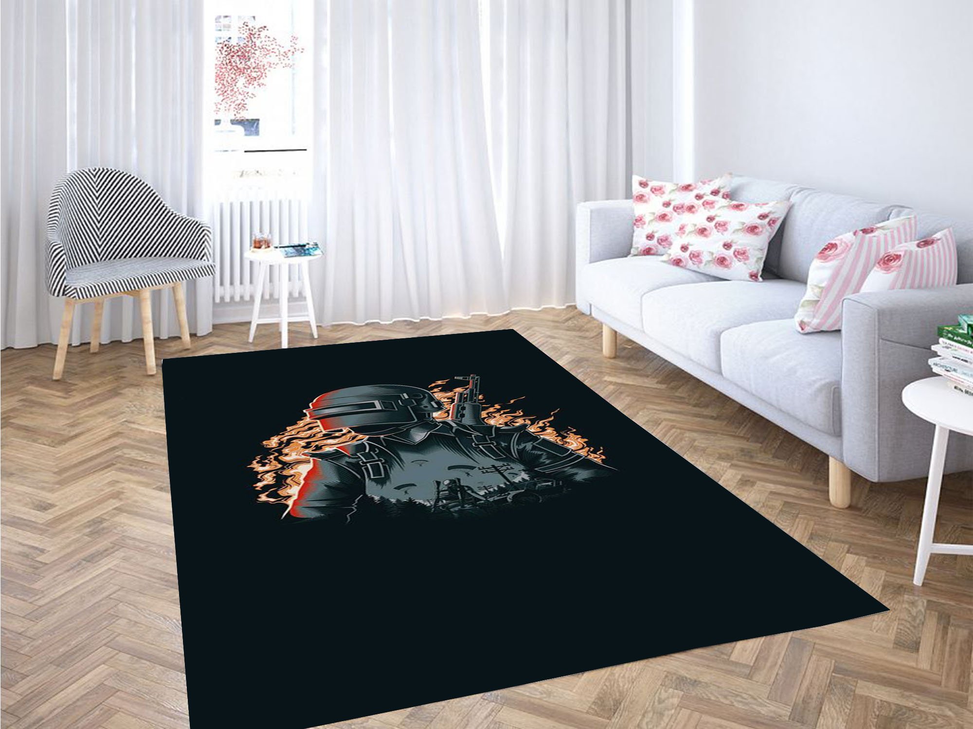 Player Battlegrounds Carpet Rectangle Rug