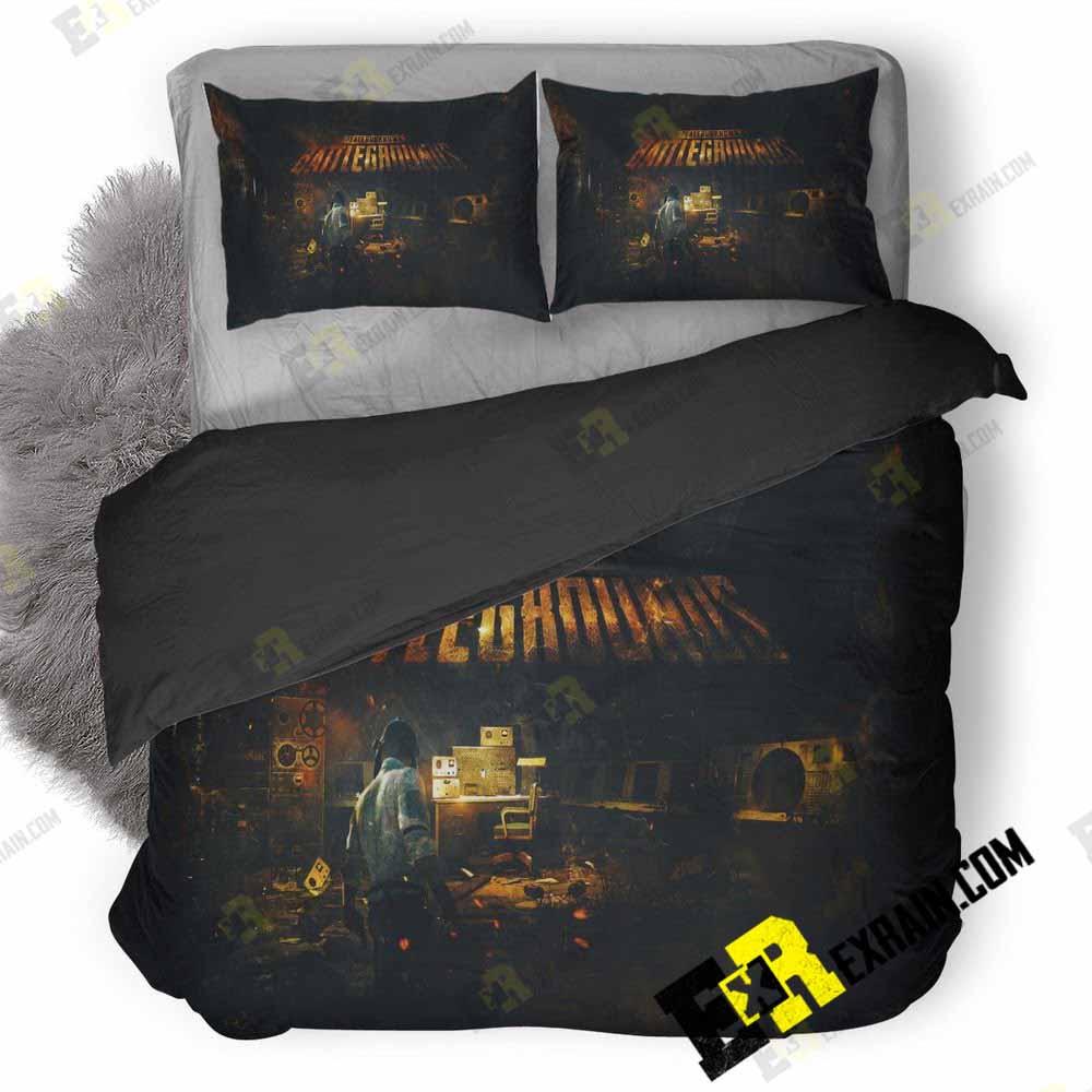 Playerunknowns Battlegrounds Art F2 3D Customized Duvet Cover Bedding Set