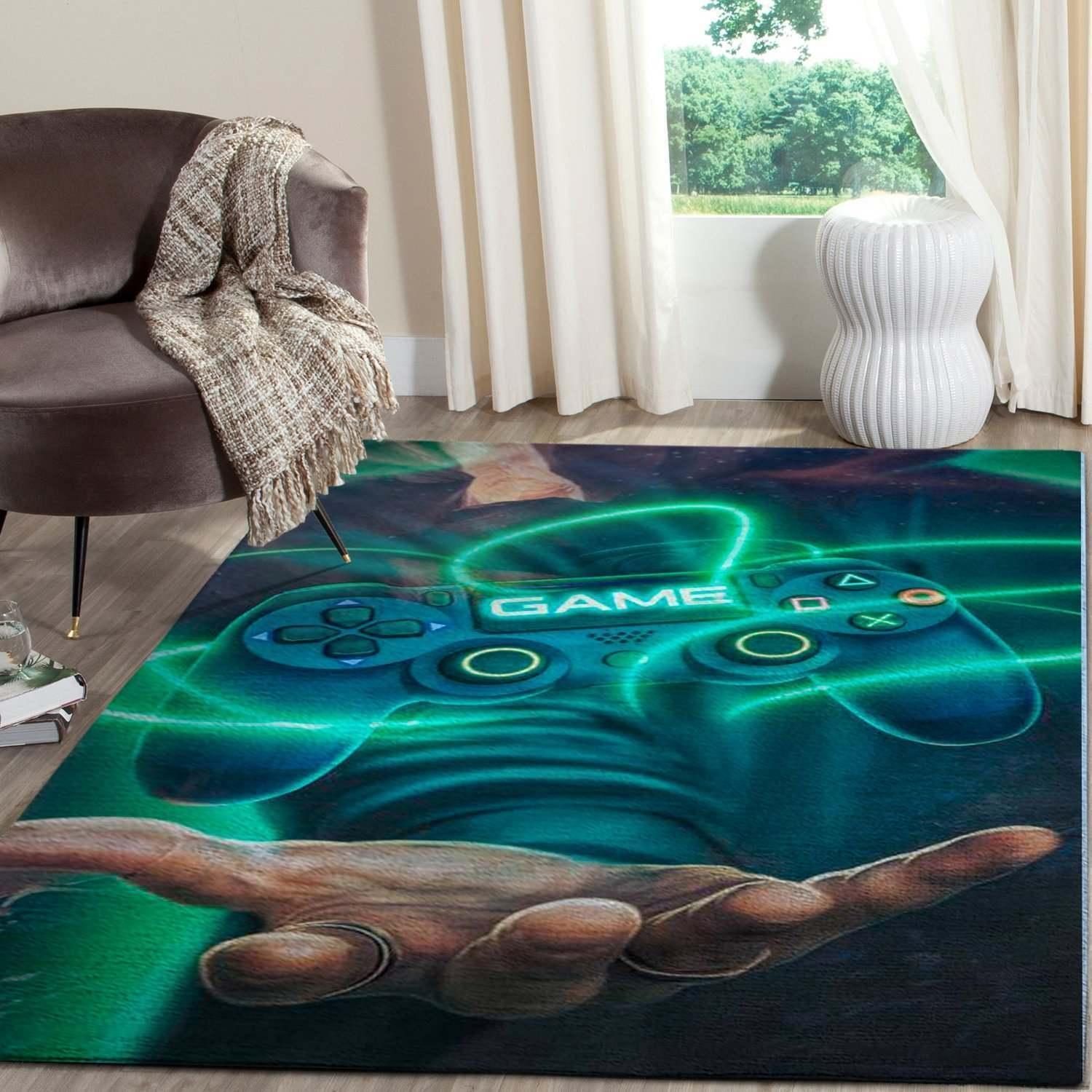 Playstation Play Game Area Rectangle Rug