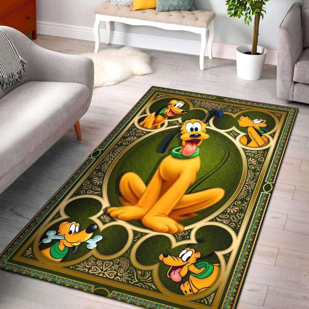 Pluto Disney Love Floor Decorative Rectangle Rug