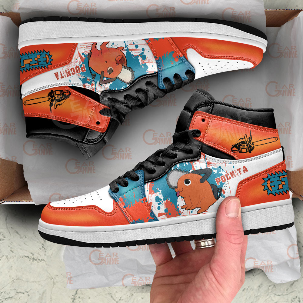 Pochita JD1s Sneakers Chainsaw Man Anime Great Shoes, Air Jordan Hightop