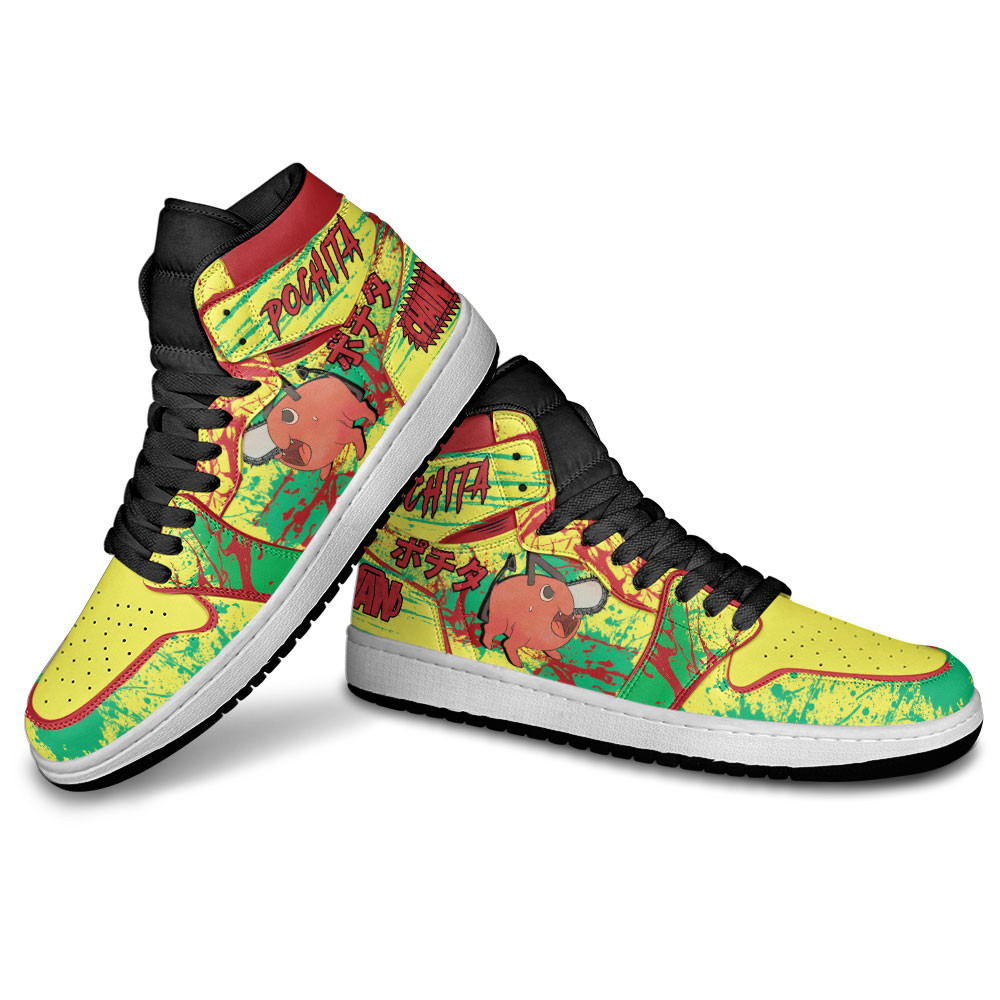 Pochita JD1s Sneakers Chainsaw Man Anime Shoes, Air Jordan Hightop