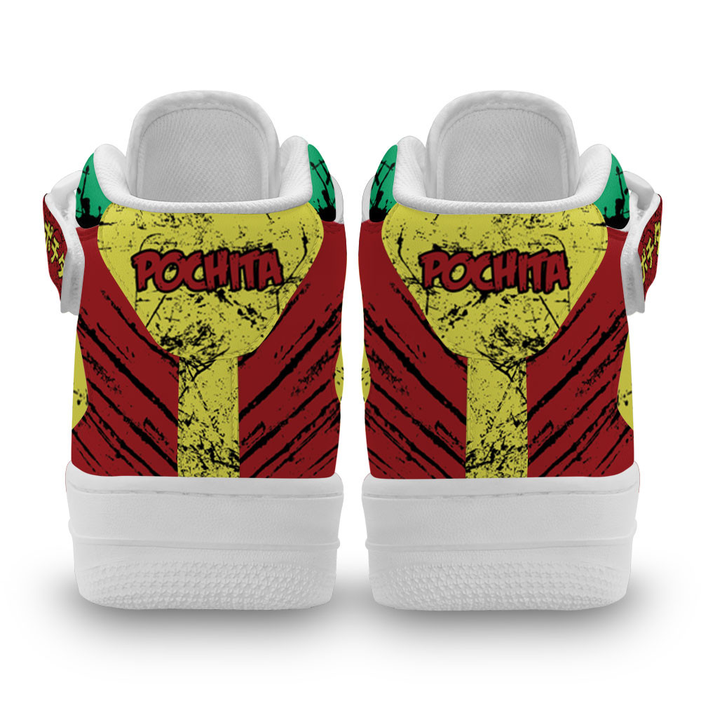 Pochita Sneakers Air Mid Custom Chainsaw Man Anime Shoes