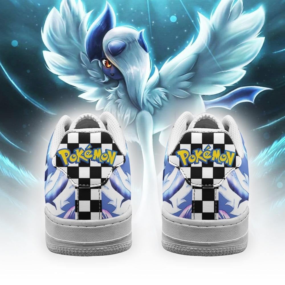 Poke Absol Sneakers Checkerboard Custom Pokemon Shoes