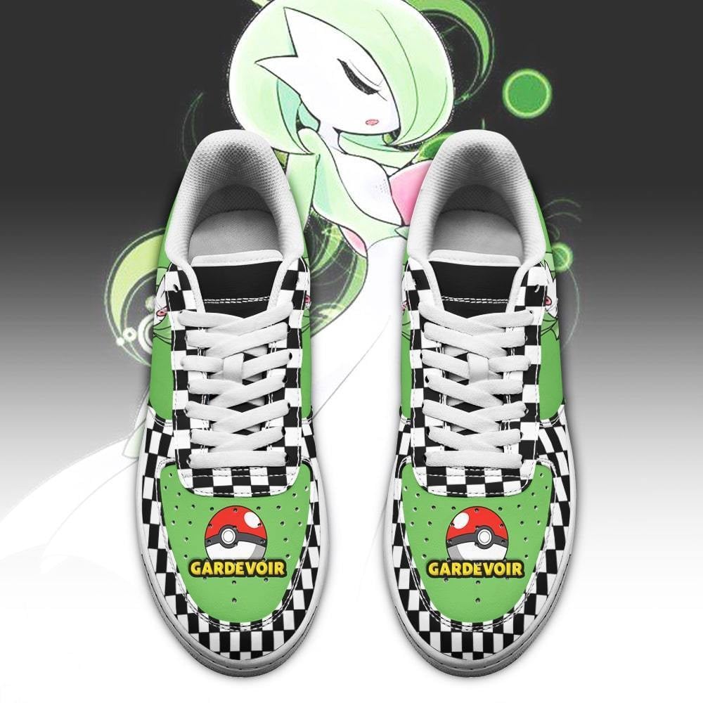 Poke Gardevoir Sneakers Checkerboard Custom Pokemon Shoes