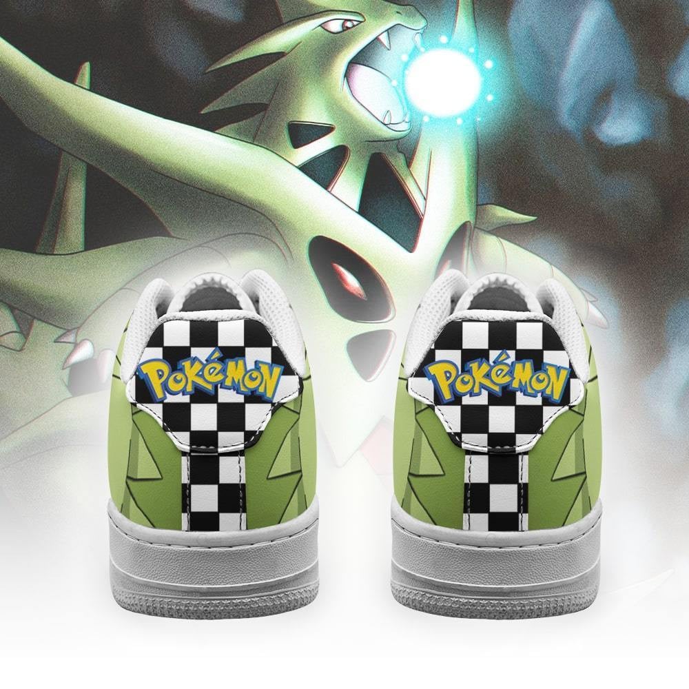 Poke Tyranitar Sneakers Checkerboard Custom Pokemon Shoes