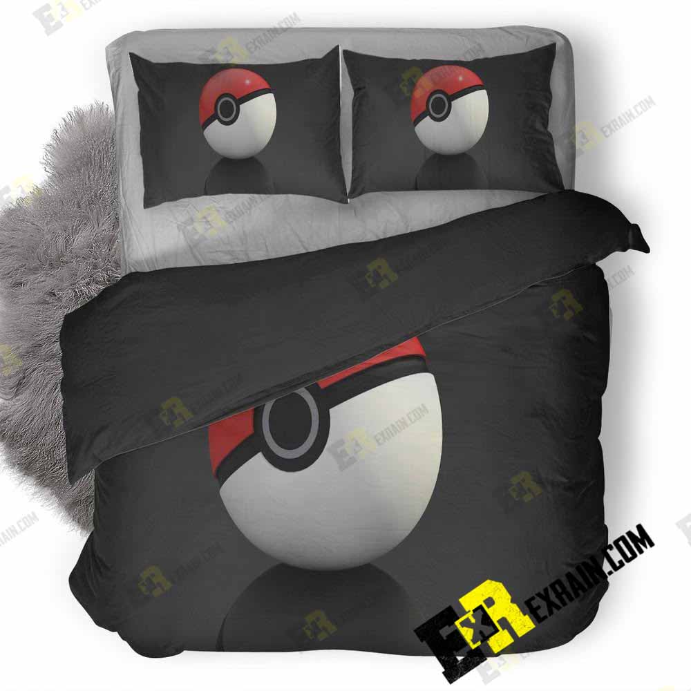 Pokeball Po 3D Customized Duvet Cover Bedding Set