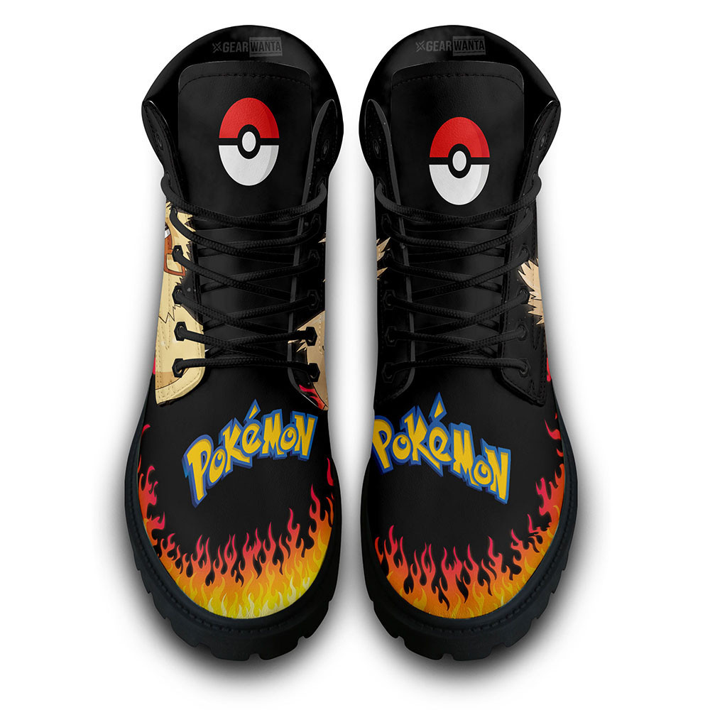 Pokemon Arcanine Boots Custom Anime Shoes