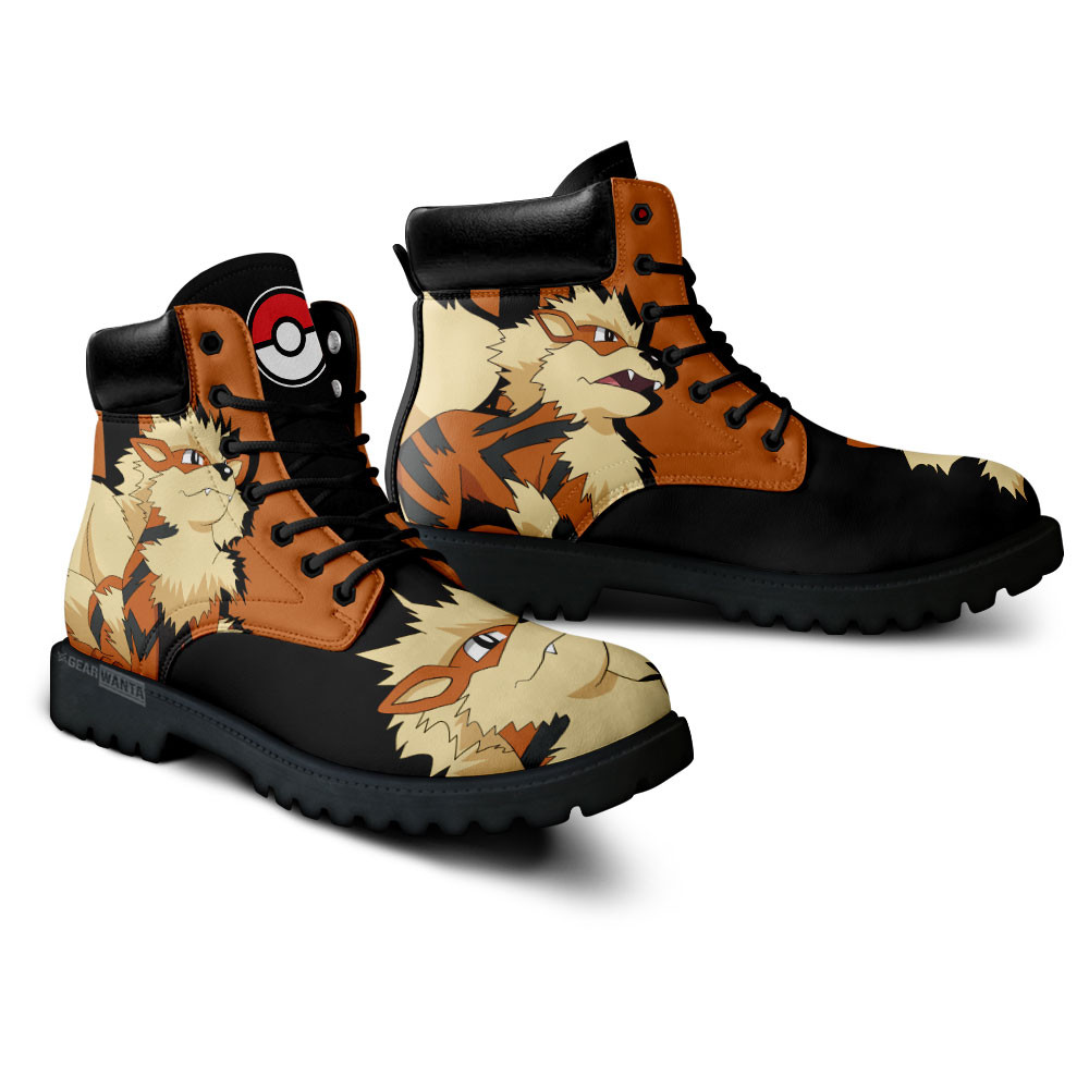 Pokemon Arcanine Boots Custom Anime Shoes