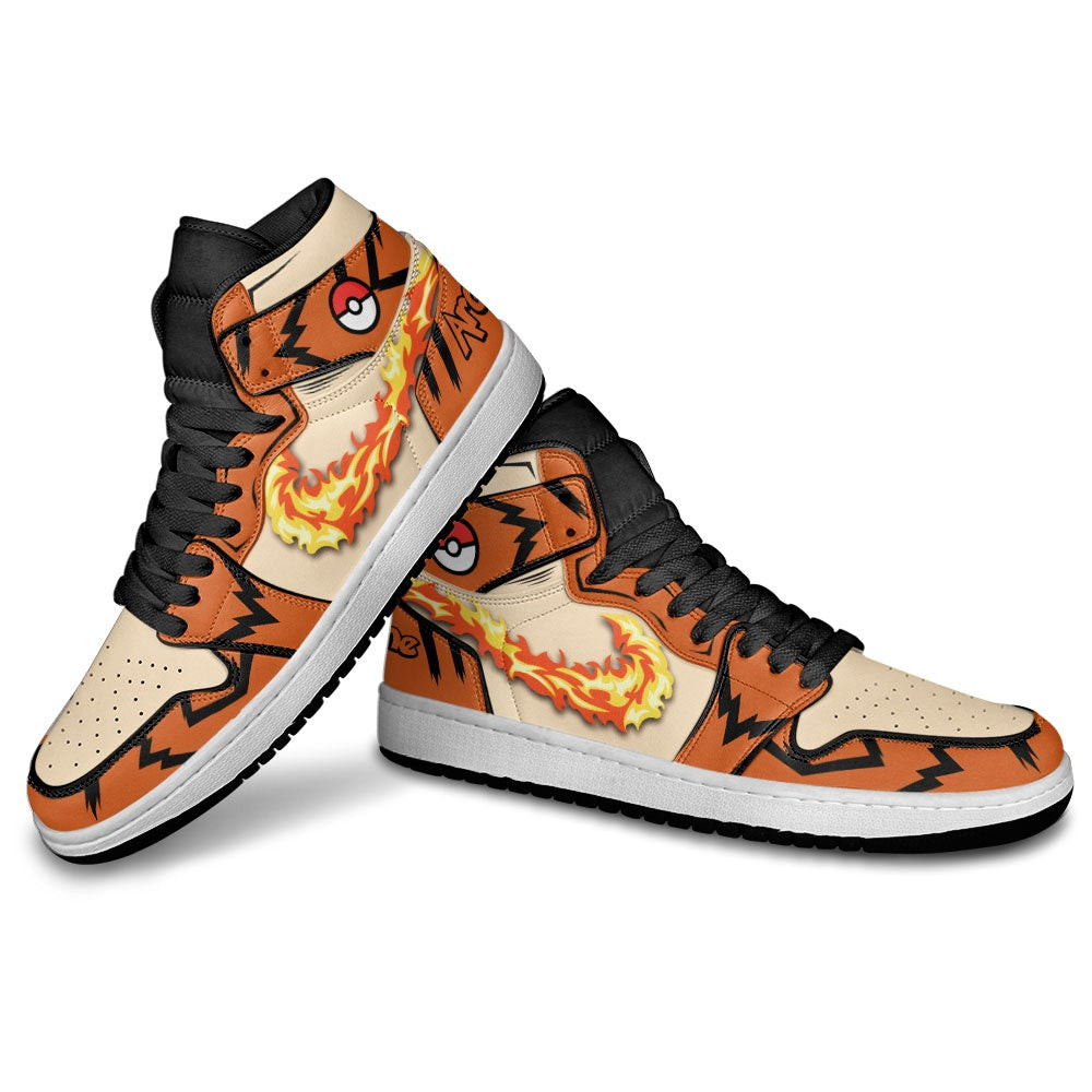 Pokemon Arcanine JD1s Sneakers Anime Shoes, Air Jordan Hightop
