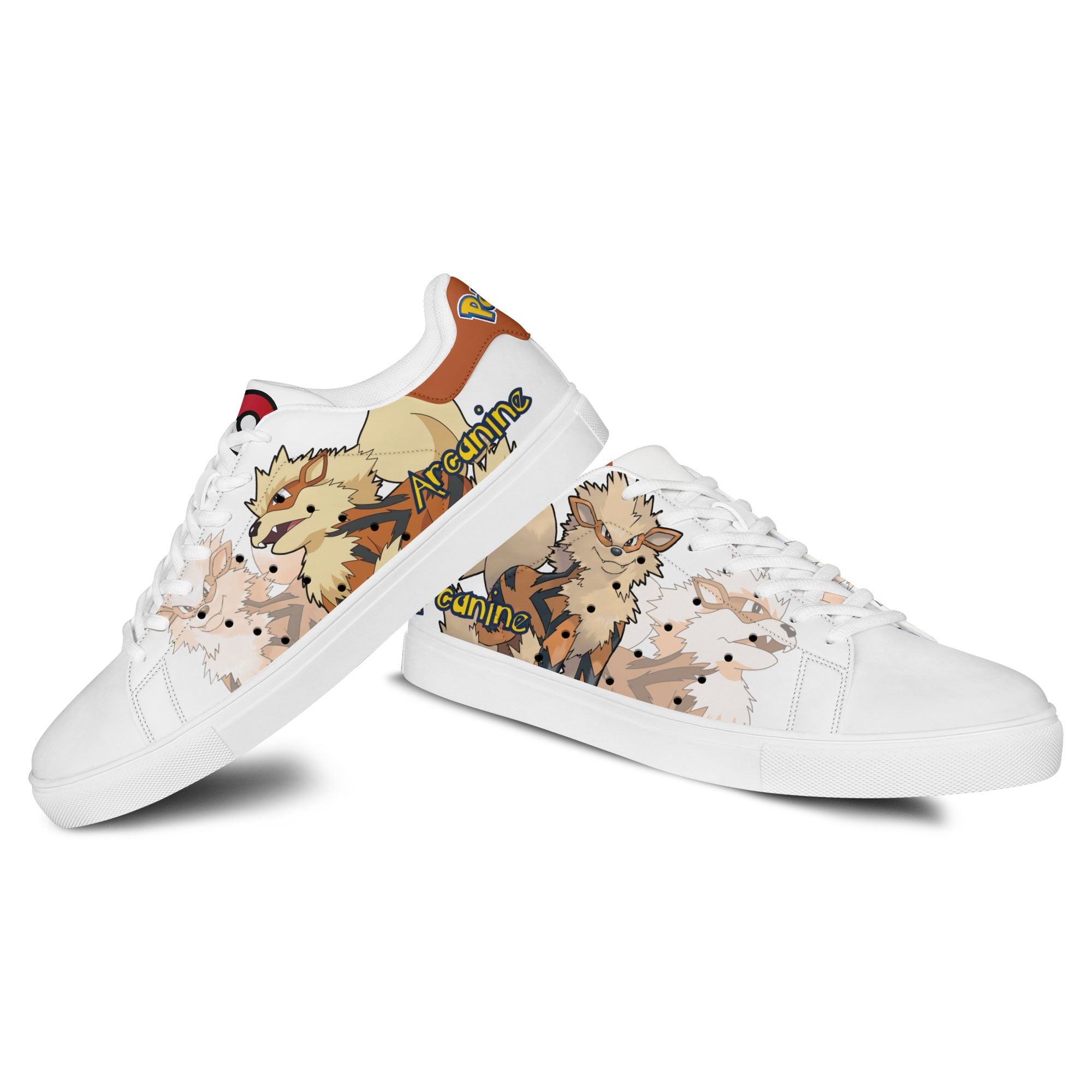 Pokemon Arcanine Skate Sneakers Custom Anime Shoes