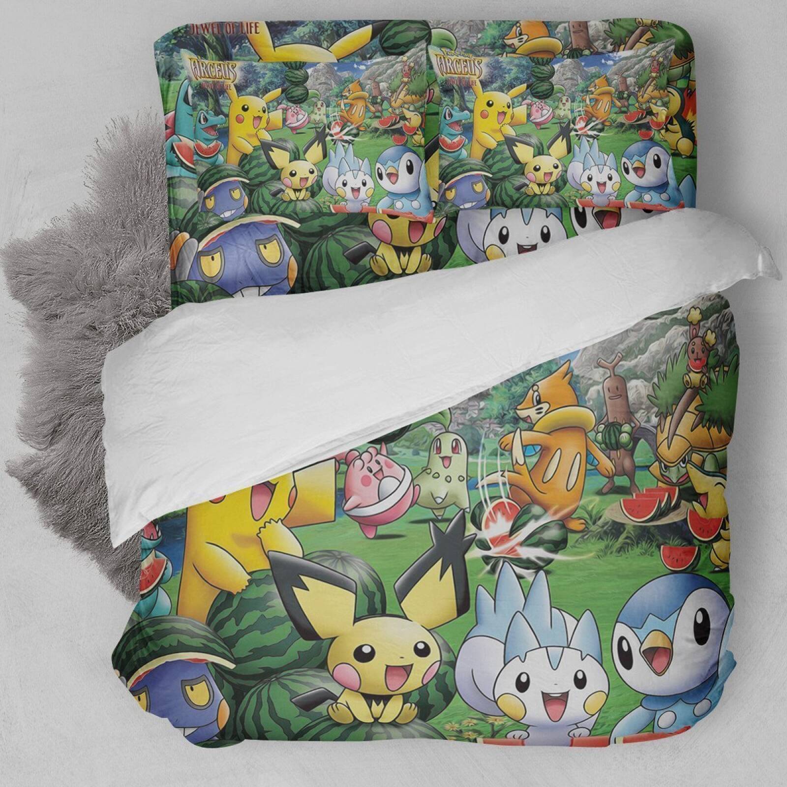 Pokemon Arceus Duvet Cover Bedding Set