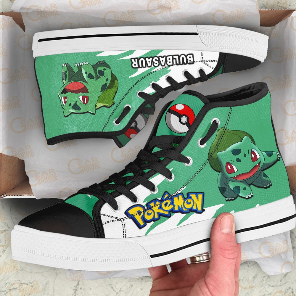 Pokemon Bulbasaur High Top Shoes Custom Anime Sneakers