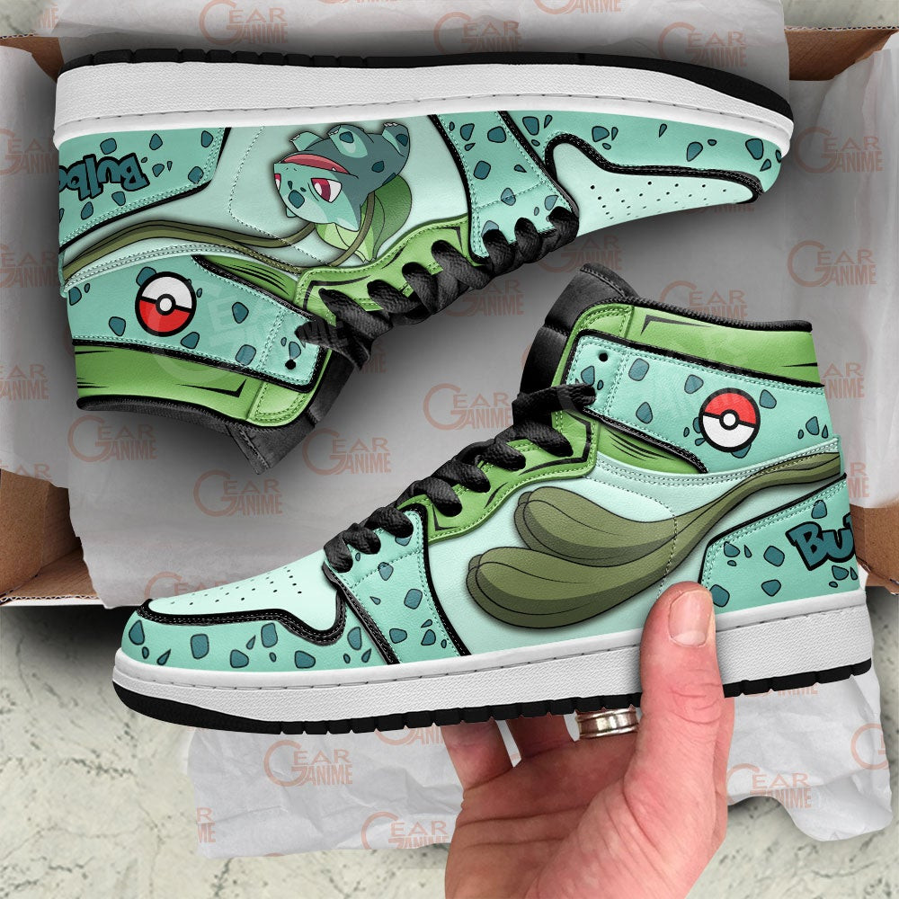 Pokemon Bulbasaur JD1s Sneakers Anime Shoes, Air Jordan Hightop
