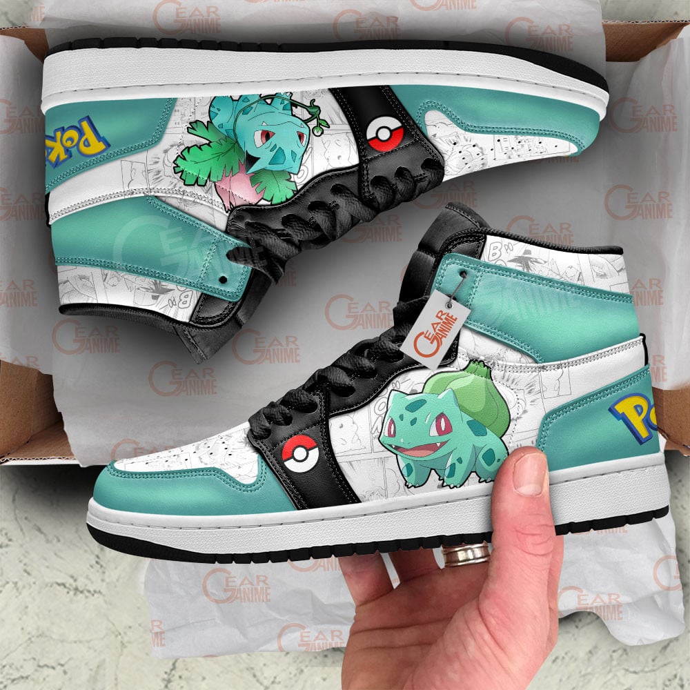 Pokemon Bulbasaur Manga Anime Shoes, Air Jordan Hightop