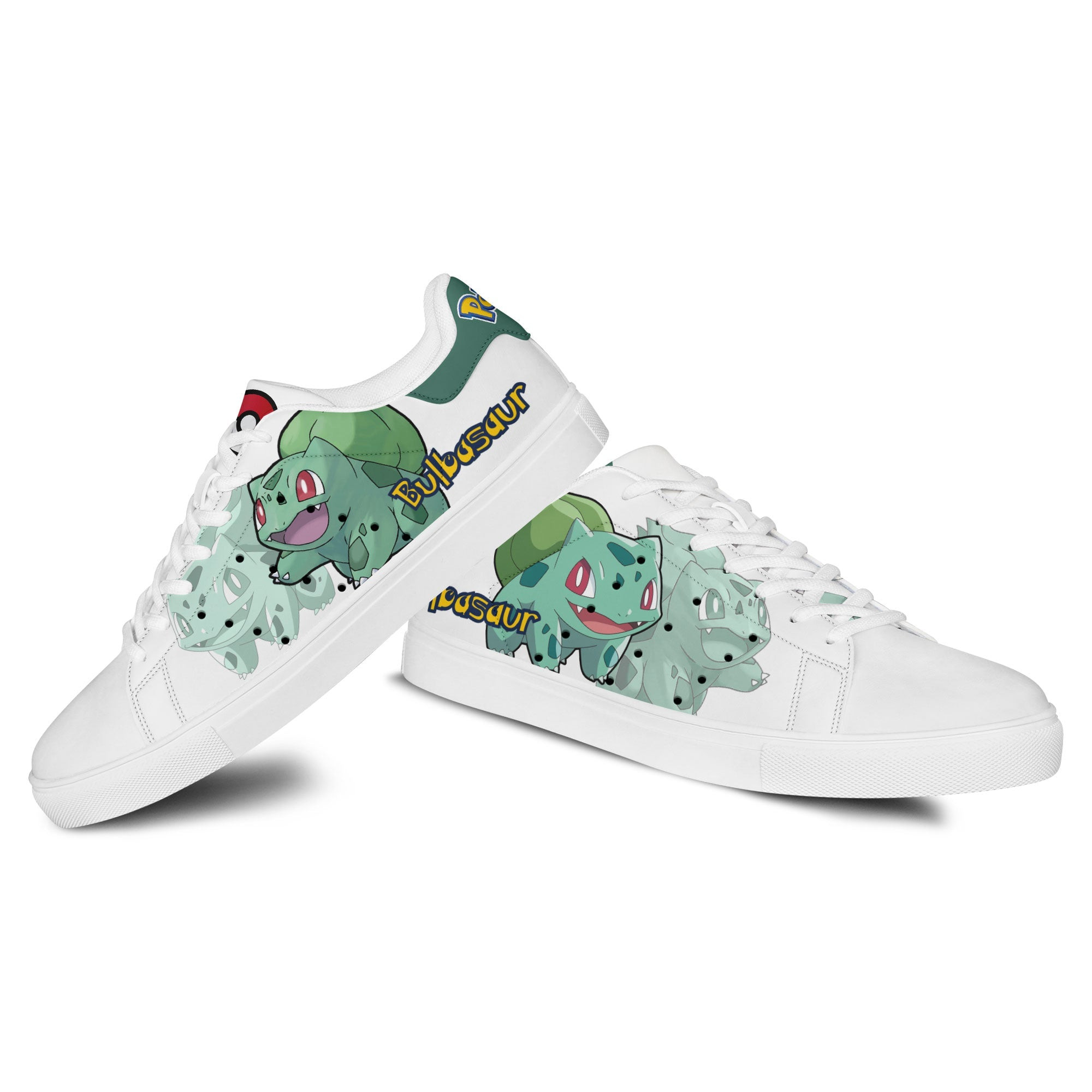Pokemon Bulbasaur Skate Sneakers Custom Anime Shoes