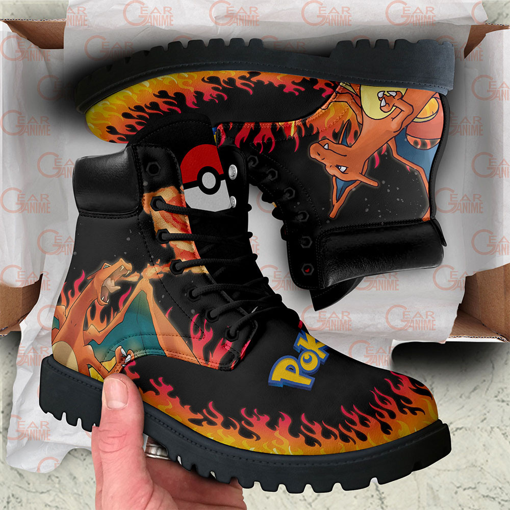 Pokemon Charizard Boots Custom Anime Shoes