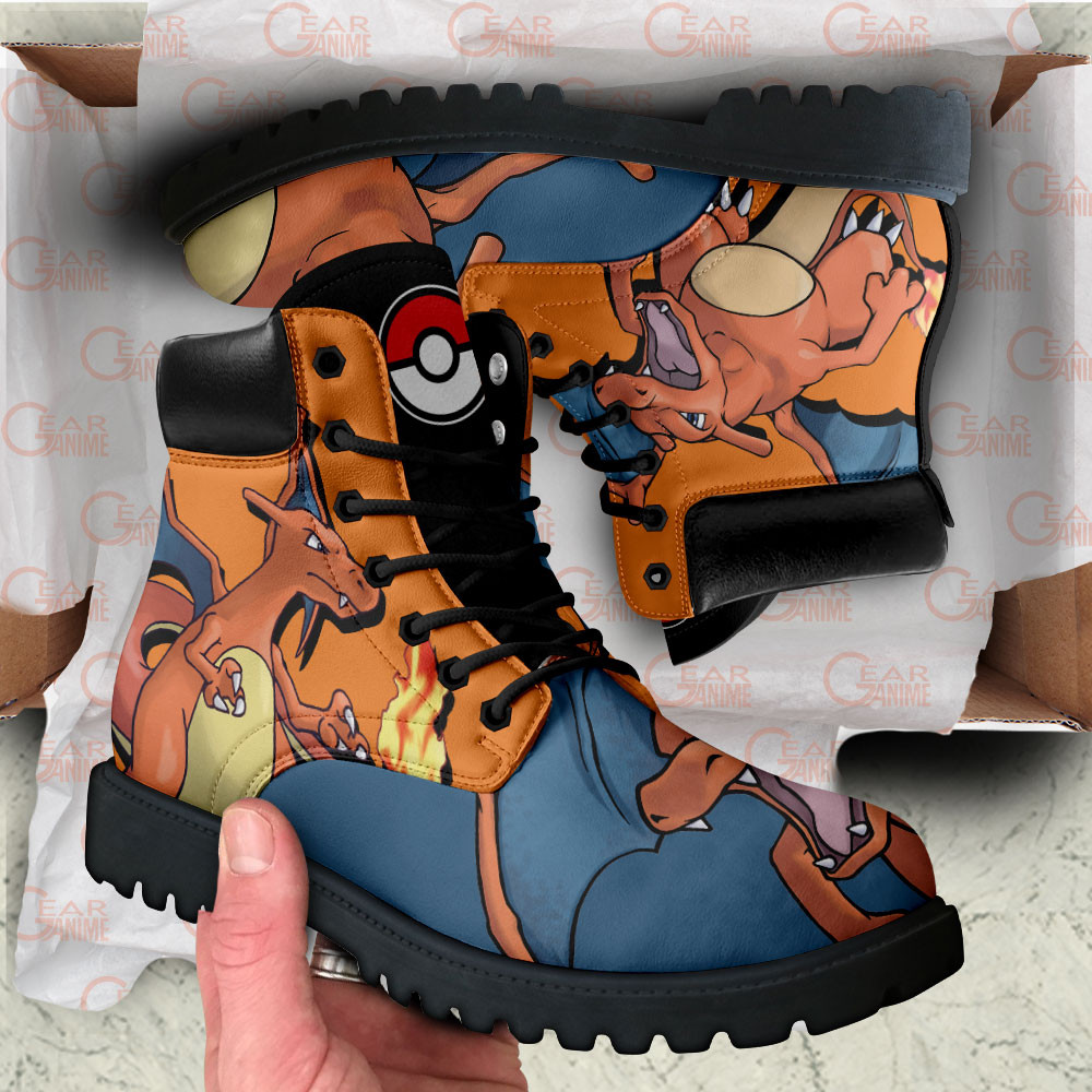 Pokemon Charizard Boots Custom Anime Shoes