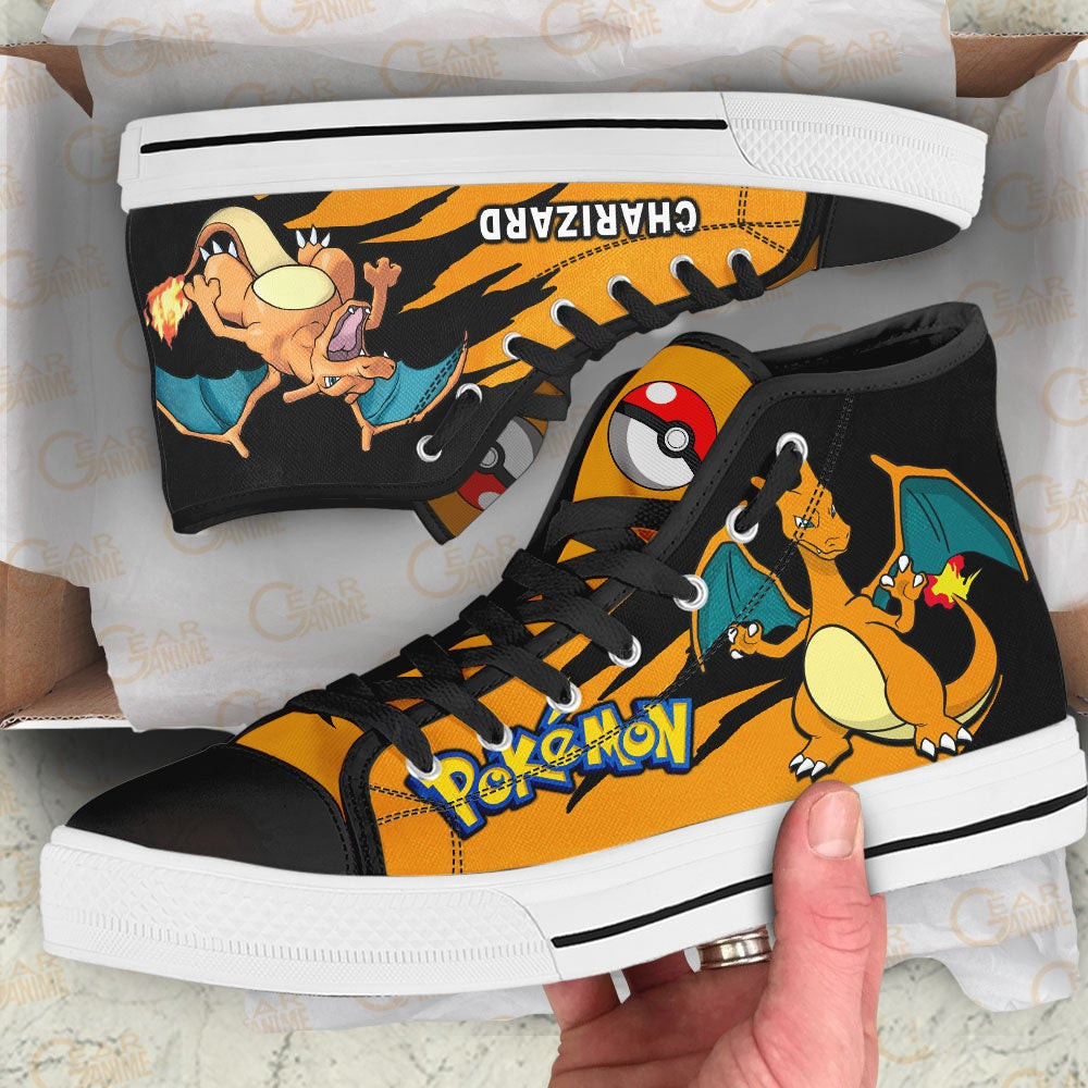 Pokemon Charizard High Top Shoes Custom Anime Sneakers