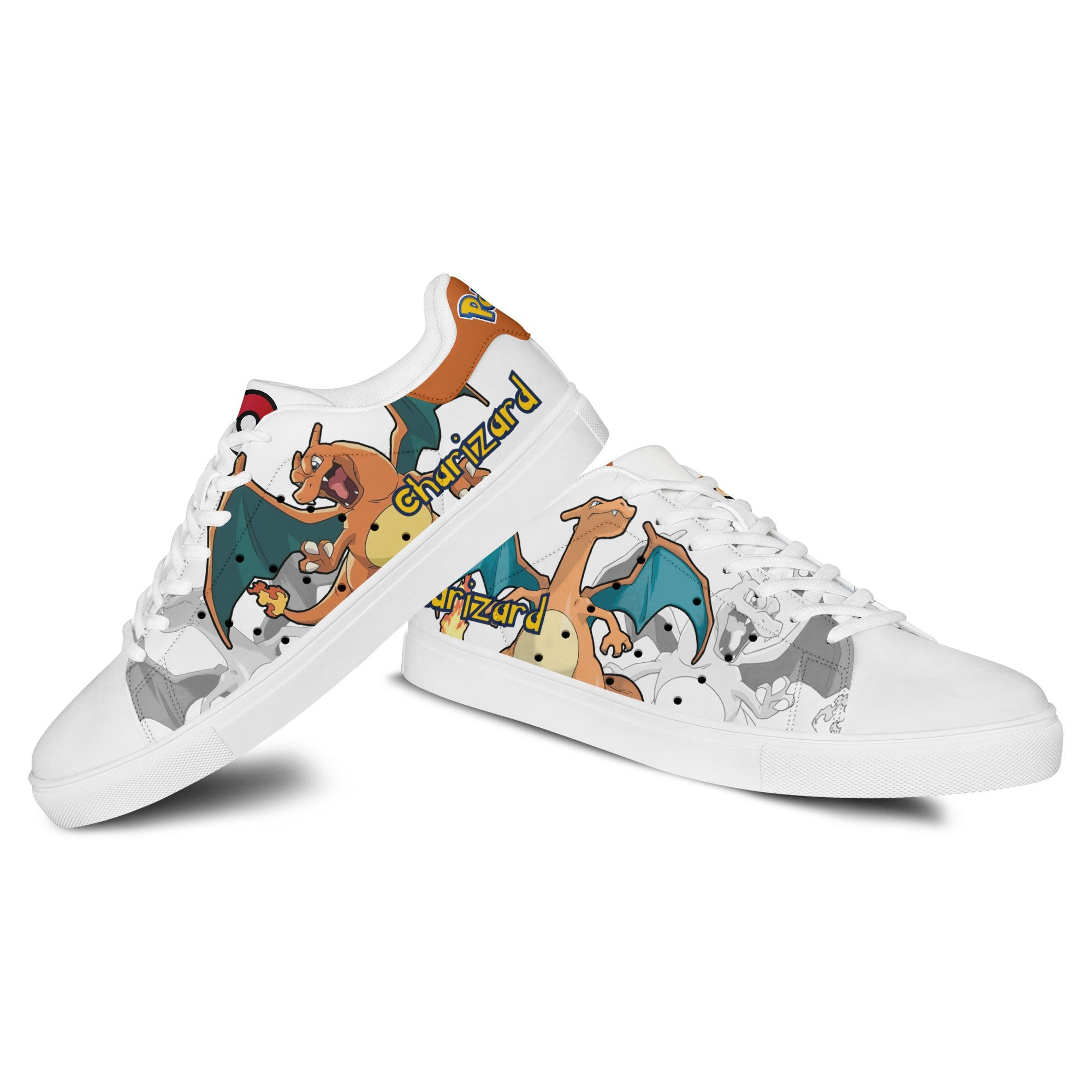 Pokemon Charizard Skate Sneakers Custom Anime Shoes