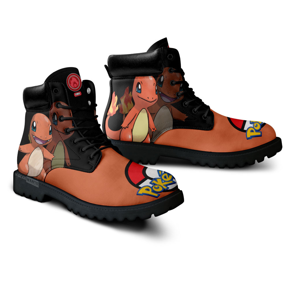 Pokemon Charmander Boots Anime Custom Shoes