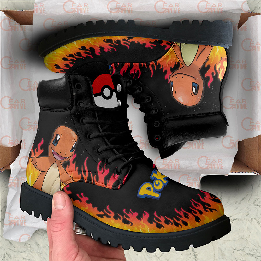 Pokemon Charmander Boots Custom Anime Shoes