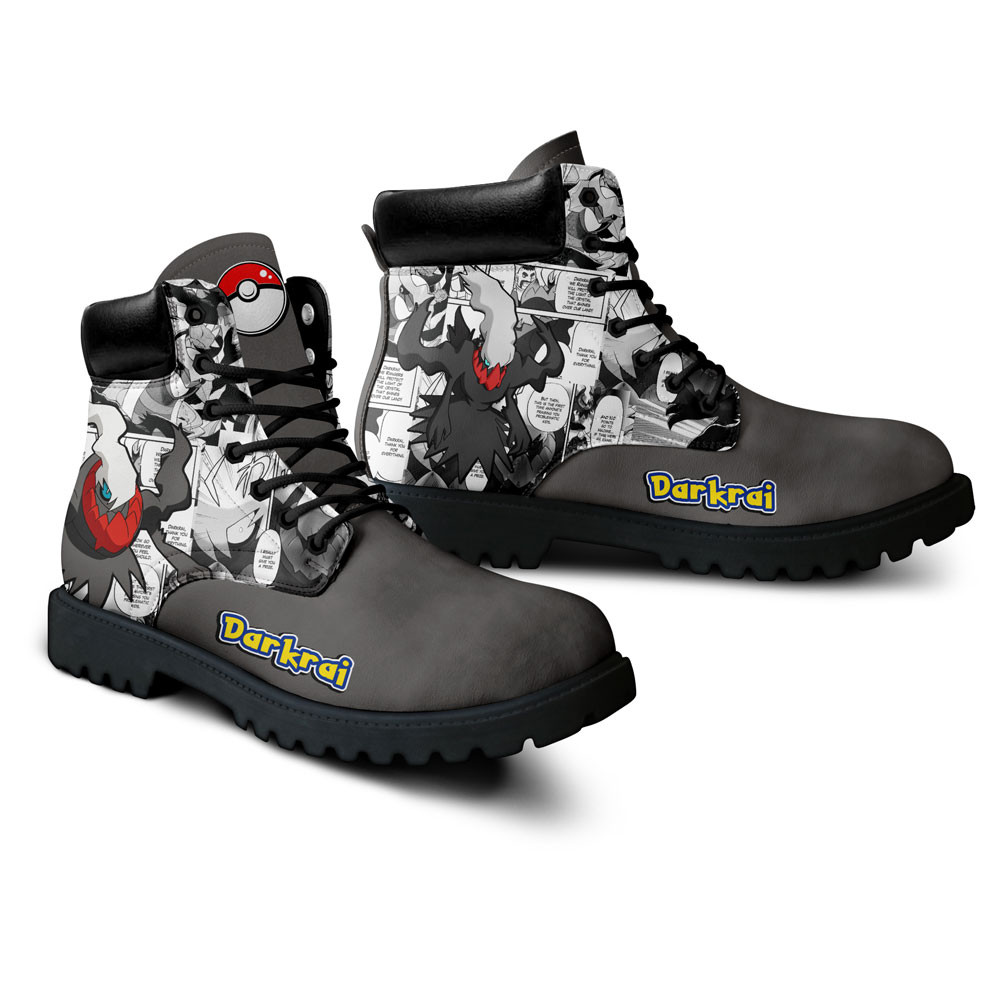 Pokemon Darkrai Boots Manga Anime Custom Shoes
