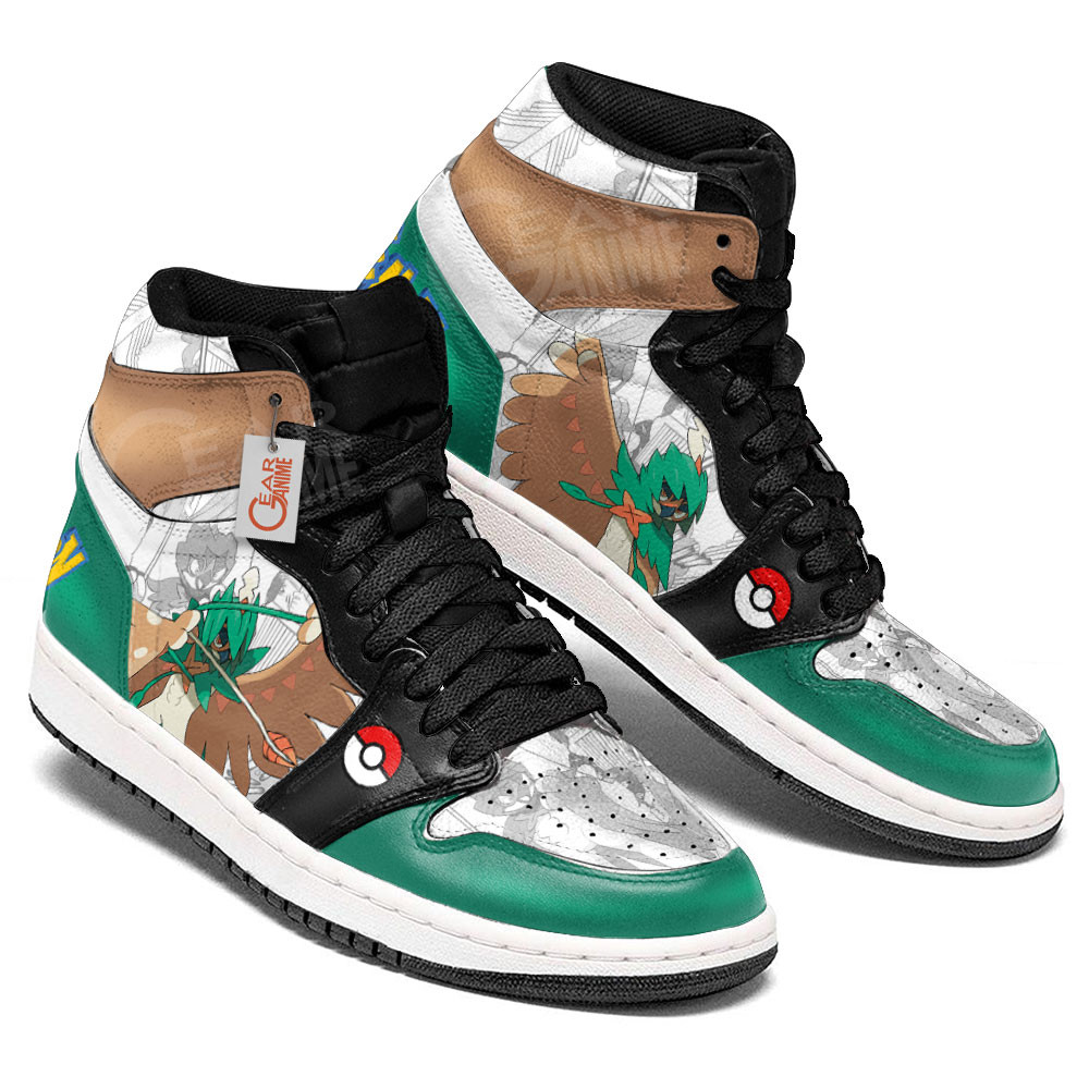 Pokemon Decidueye Manga Anime Shoes, Air Jordan Hightop