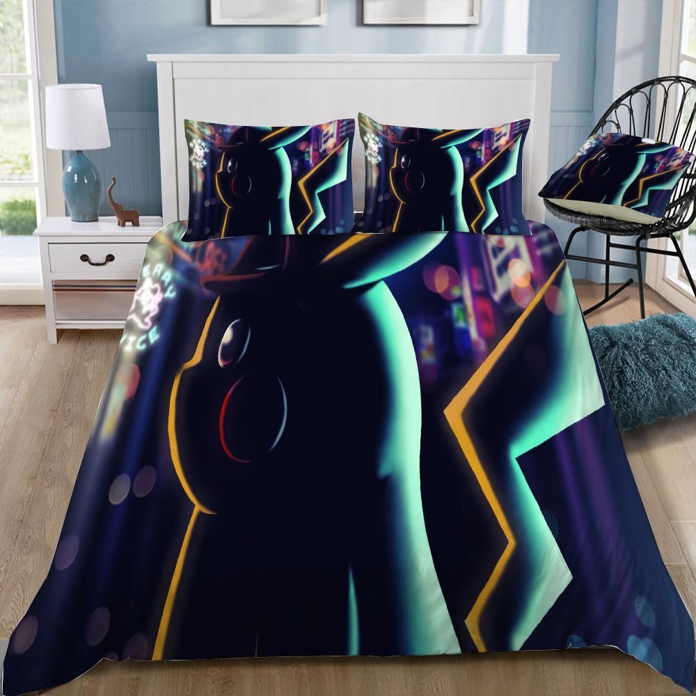 Pokemon Detective Pikachu 16 3D Customized Duvet Cover Bedding Set