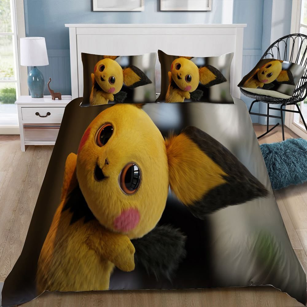 Pokemon Detective Pikachu Customized Duvet Cover Bedding Set