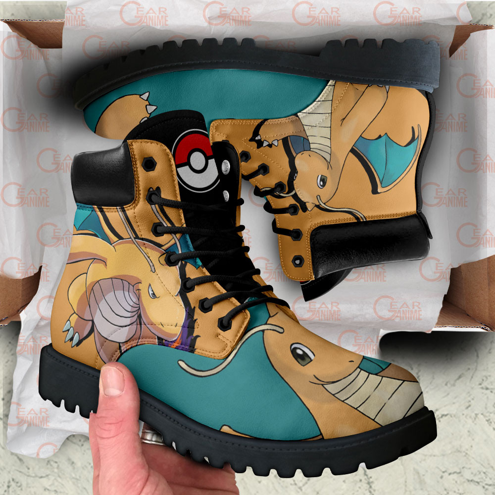 Pokemon Dragonite Boots Custom Anime Shoes