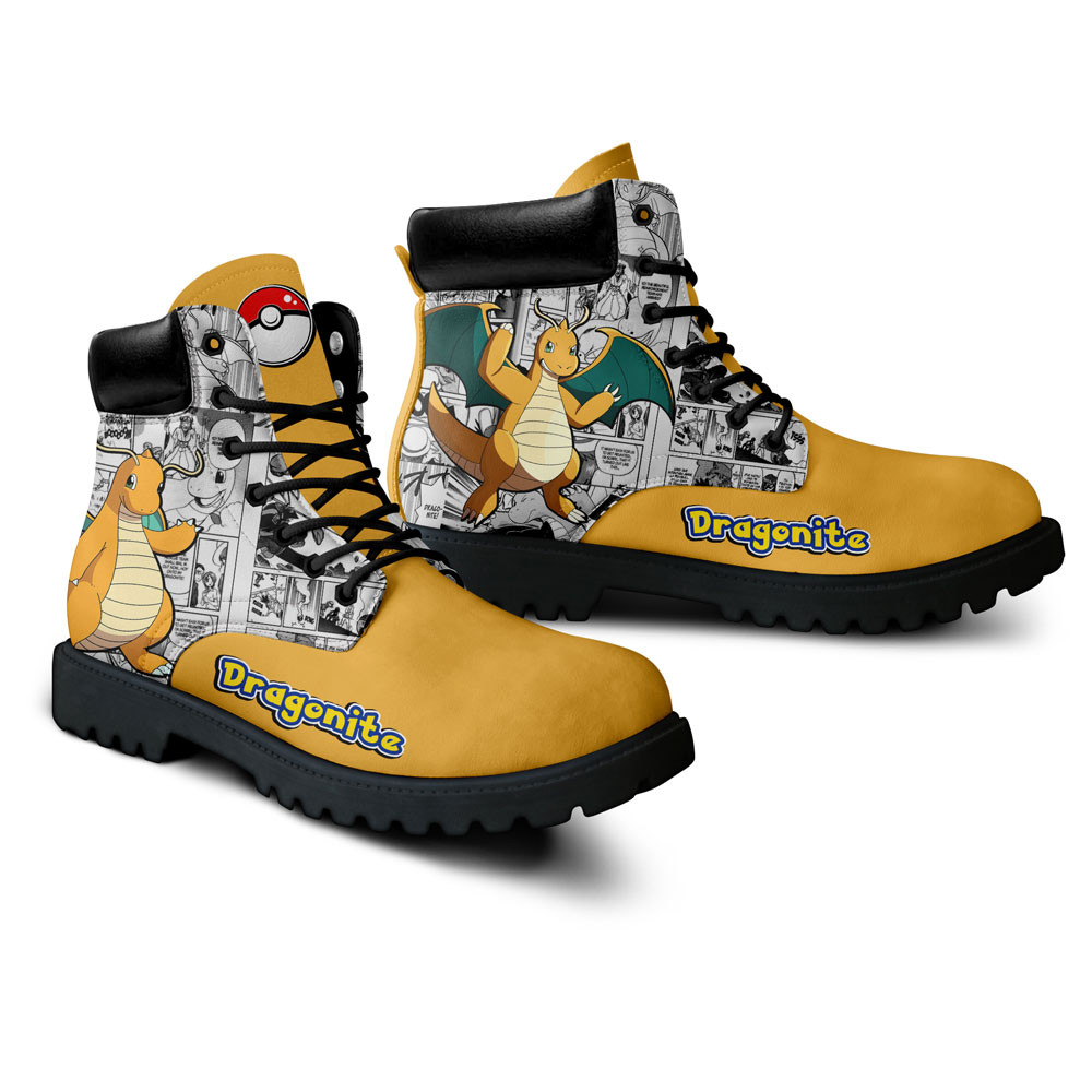 Pokemon Dragonite Boots Manga Anime Custom Shoes