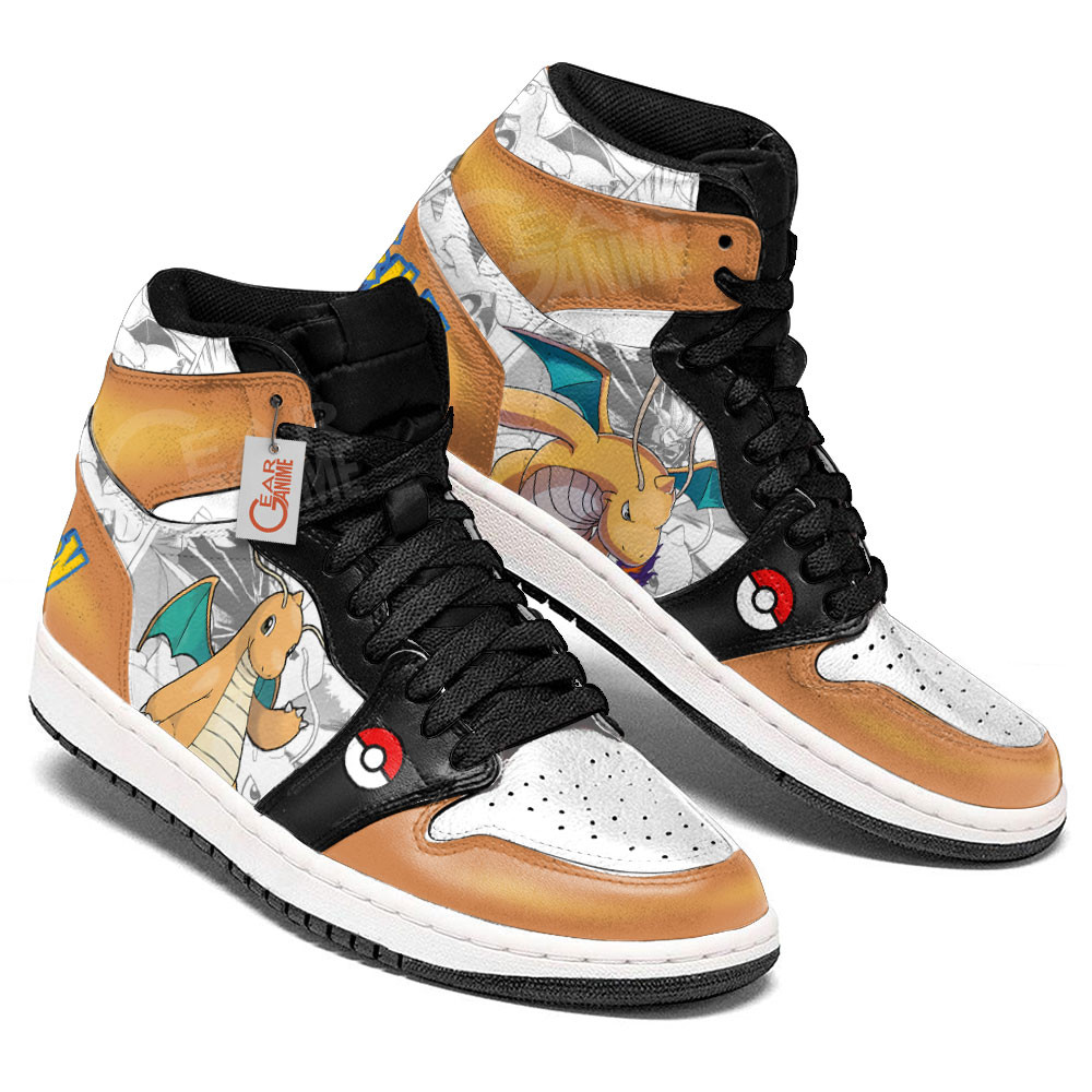 Pokemon Dragonite Manga Anime Shoes, Air Jordan Hightop