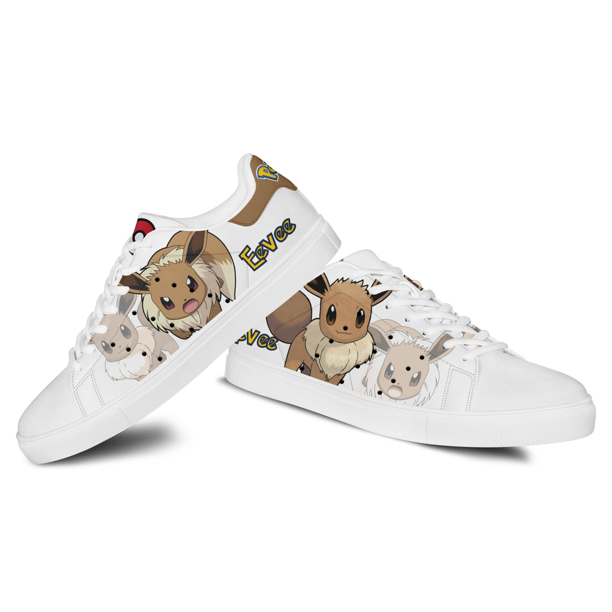 Pokemon Eevee Skate Sneakers Custom Anime Shoes