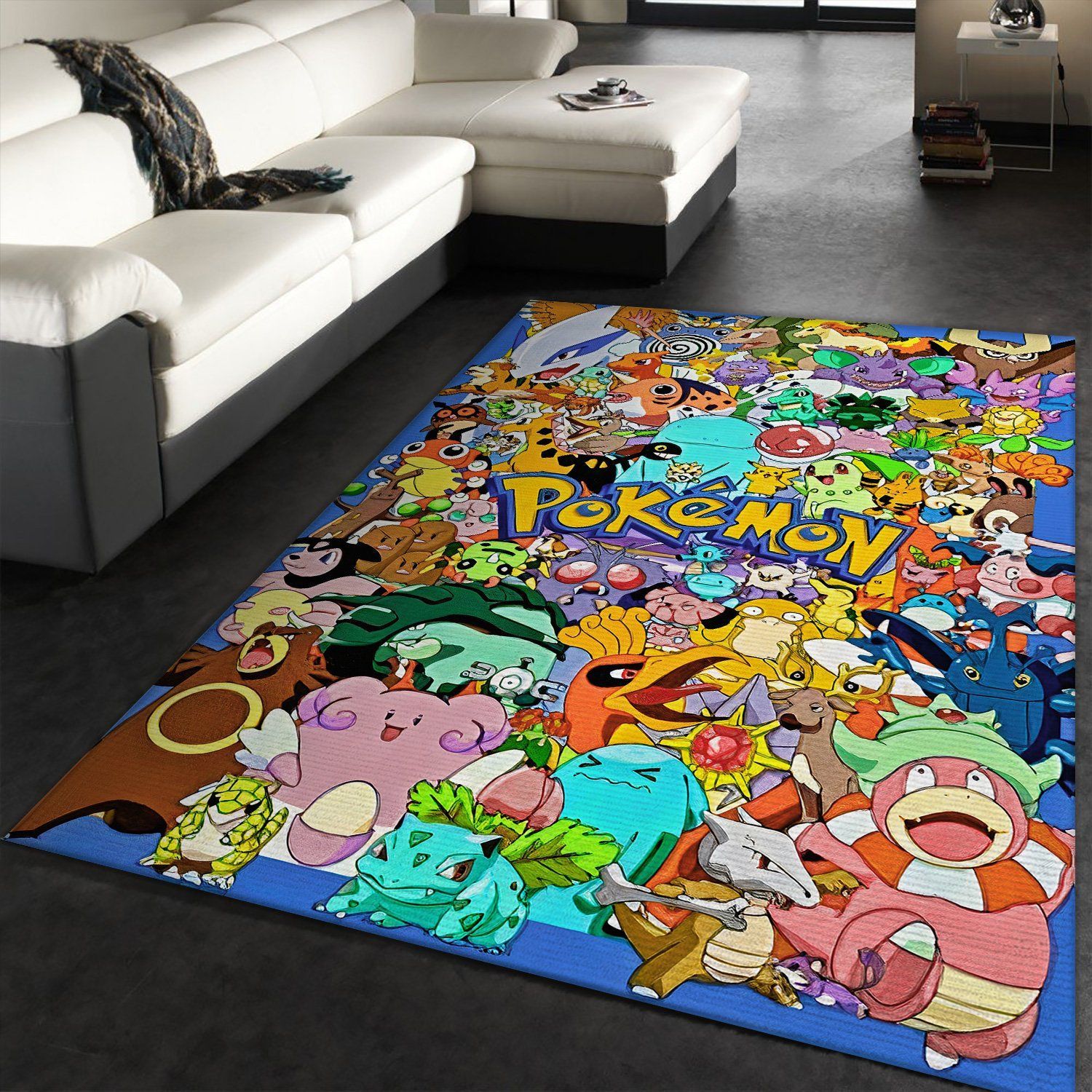 Pokemon Family Rectangle Rug – Custom Size And Printing