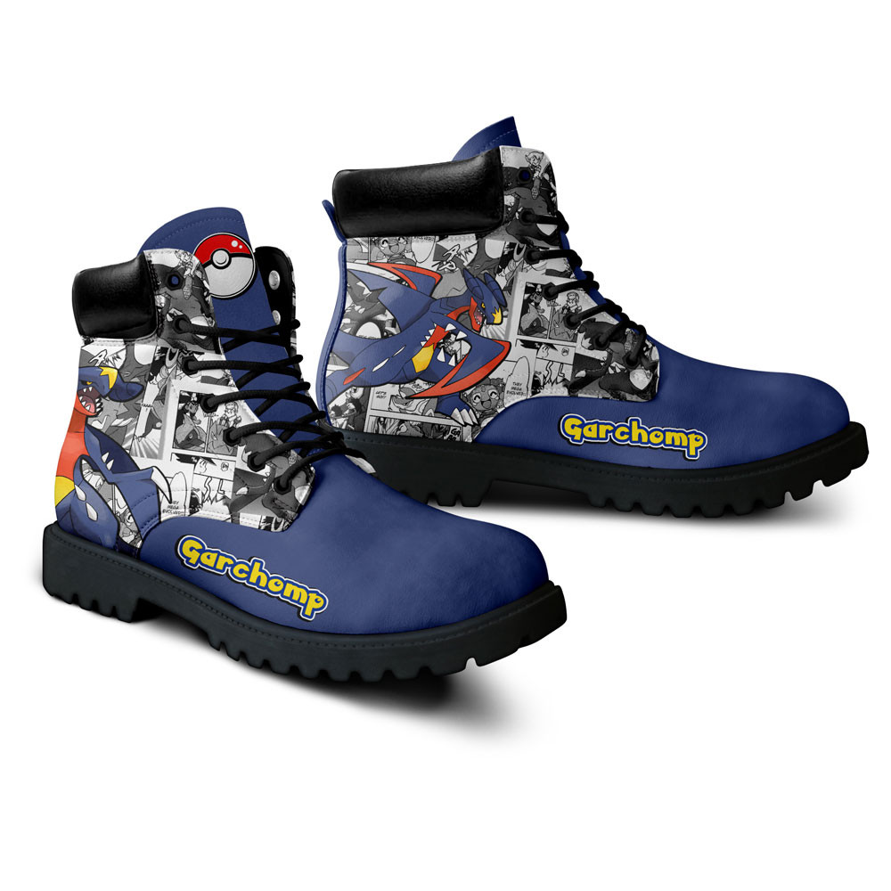 Pokemon Garchomp Boots Manga Anime Custom Shoes